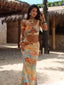 SIONAN MAXI SKIRT TEAL MALTA Maxi Skirt 