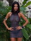 SKYA MINI DRESS BLACK WHITE Mini Dress 