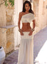 SKYLA MAXI SKIRT CREAM Maxi Skirt 