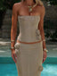 SOLA FLOWER MAXI SKIRT GOLD SHIMMER Maxi Skirt 