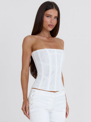 SOLA MESH CORSET TOP WHITE Corset 