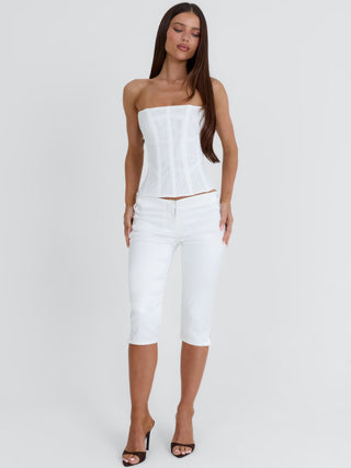 SOLA MESH CORSET TOP WHITE Corset 