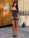 SOLA MESH CORSET TOP POLKA DOT Corset 
