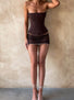 SOLA MESH CORSET CHOCOLATE BROWN Corset 