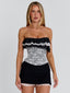 SOLARA MINI DRESS CREAM BLACK Mini Dress 