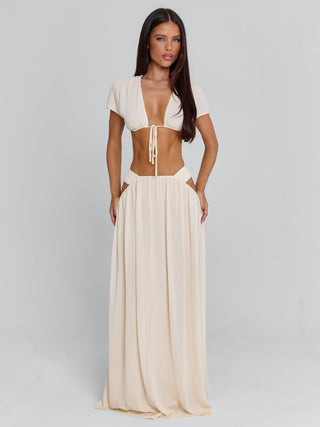 SOLEIA MAXI SKIRT CREAM Maxi Skirt 