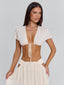 SOLEIA TOP CREAM Crop Top 
