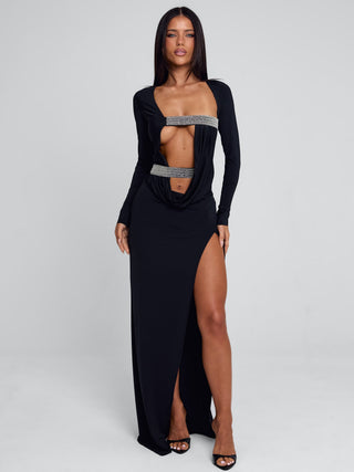 SOLVIA MAXI DRESS BLACK Maxi Dress 