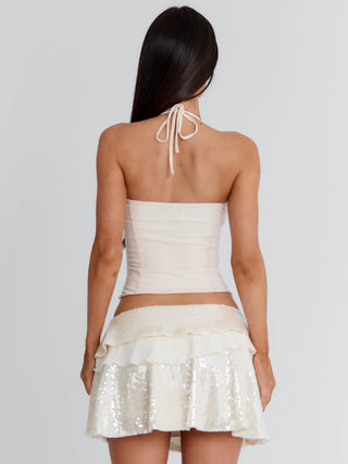 STACY MINI SKIRT IVORY Mini Skirt 