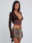 SOPHINA TOP BROWN Top 