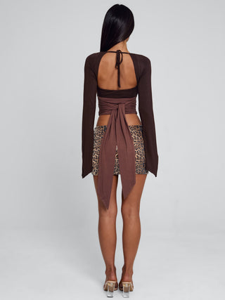SOPHINA TOP BROWN Top 