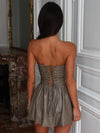 STEPHIA MINI DRESS TAUPE Mini Dress 