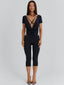 SUMMA LONGLINE TOP BLACK Crop Top 