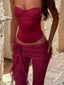 SUMMEI CORSET TOP BURGUNDY Corset 