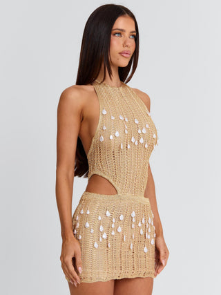 SURI MINI DRESS GOLD Mini Dress 