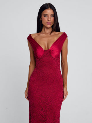 SYLORA MAXI DRESS RED Maxi Dress 