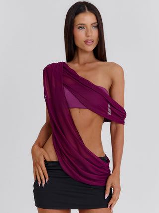 SYLVEE TOP PLUM Crop Top 