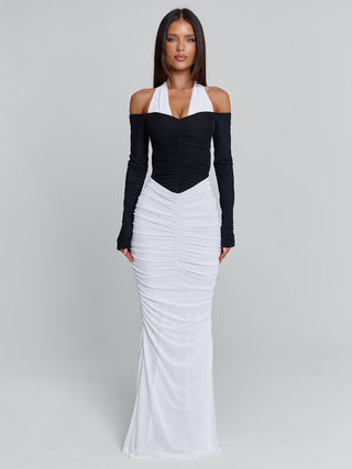 TAHITI MAXI DRESS WHITE/BLACK Maxi Dress 