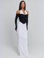 TAHITI MAXI DRESS WHITE/BLACK Maxi Dress 