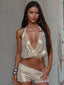 TAITUM LONGLINE TOP LIGHT GOLD Top 