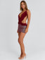 TAMANNA MINI DRESS DEEP RED Mini Dress 