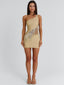 TESZA MINI DRESS GOLD Mini Dress 