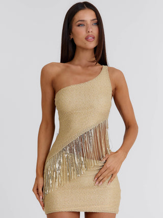 TESZA MINI DRESS GOLD Mini Dress 