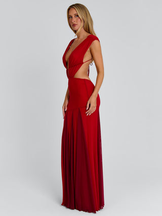 THESSA MAXI DRESS RED Maxi Dress 