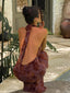 TIANE MAXI DRESS BROWN MULTI Maxi Dress 