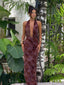 TIANE MAXI DRESS BROWN MULTI Maxi Dress 