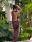 TIANE MAXI DRESS BROWN MULTI Maxi Dress 
