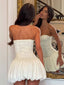 TILDA MINI DRESS IVORY Mini Dress 
