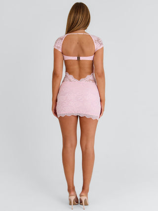TRINITY MINI DRESS BABY PINK Mini Dress 
