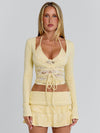 TRIXI TOP YELLOW Cardigan 