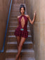 TROPEI MINI DRESS BURGUNDY Mini Dress 