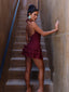 TROPEI MINI DRESS BURGUNDY Mini Dress 