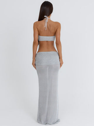 TYLA CROP TOP SILVER Crop Top 