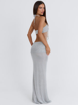 TYLA CROP TOP SILVER Crop Top 