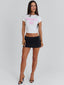 UNBLOCK ME BABY TEE WHITE Crop Top 
