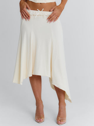 VAL MIDI SKIRT CREAM Midi Skirt 