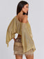 VALINA TOP GOLD Crop Top 