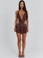 VALLI MINI DRESS BROWN Mini Dress 
