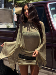 VANNA MINI DRESS GOLD