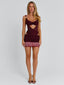 VAYLA MINI DRESS DEEP RED Mini Dress 