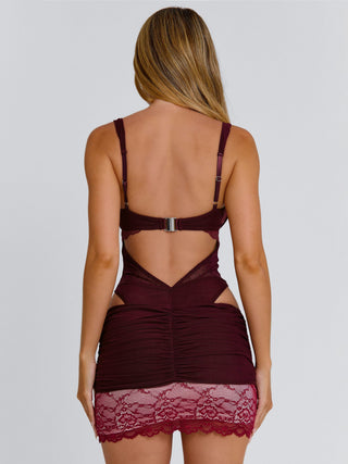 VAYLA MINI DRESS DEEP RED Mini Dress 
