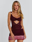 VAYLA MINI DRESS DEEP RED Mini Dress 