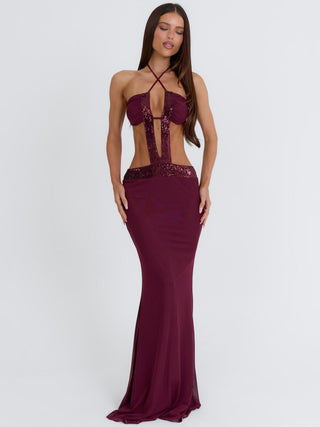 VEYA MAXI DRESS BURGUNDY Maxi Dress 