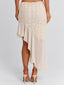 VICTOREA MIDI SKIRT CREAM Midi Skirt 