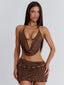 VIER TOP CHOCOLATE Crop Top 