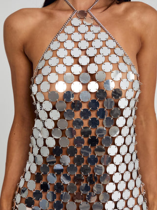 VIONNA MINI DRESS SILVER Mini Dress 